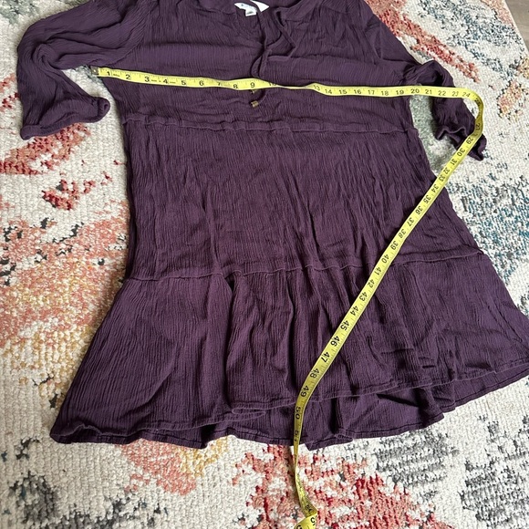 Market & Spruce XXL Petite Women’s Cassi Ruffle Neck Shift Dress with pockets - Picture 12 of 14